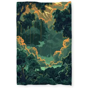 MWW C1DCTXLWGENMOD Drops Green Twin Size Extra Long Duvet Cover - Stylish Home Decor Accent