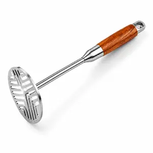 Heavy Duty Potato Masher Stainless Steel Hand Kitchen Tool for Mashed Potatoes and Baby Food