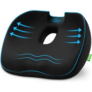 Donut Pillow with Center Hole and Tailbone Cutout for Hemorrhoids, Coccyx, Sciatica, Postpartum Pregnancy, After Surgery Sitting Relief, Orthopedic Pain Relief