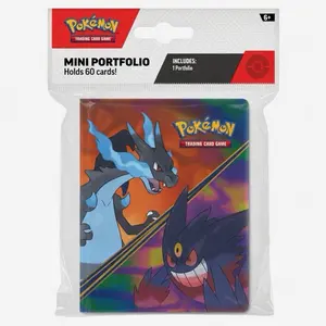 Pokemon Mini Portfolio English Pokemon Trading Card Game - Holds 60 Cards - Includes 1 Portfolio - Perfect for Collectors