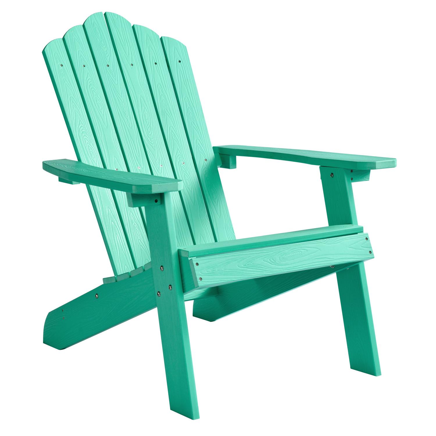 ALLWEX Outdoor Adirondack Chair & Side Table Set, HDPE Weather-Resistant High-Back Armchair, Folding Table with Wood Grain Finish for Garden, Deck ALLWEX Outdoor Adirondack Chair & Side Table Set, HDPE Weather-Resistant High-Back Armchair, Folding Table with Wood Grain Finish for Garden, Deck