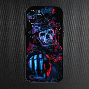 C-COD C-Call Of D-Duty Ghosts Phone Case For iPhone 17 Air 16 15 14 13 12 11 Pro Max Plus, Others Soft Black Cover