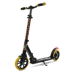 Kick Scooter for Teens & Adults, Foldable Alloy Deck, Leopard Design Kick Scooter for Teens & Adults, Foldable Alloy Deck, Leopard Design