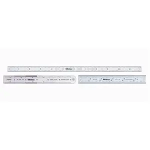 Mitutoyo 504-182-105 Office Steel Rule, 6 in-150mm, Easy to Read Measuring Tool for Office Stationery Supplies
