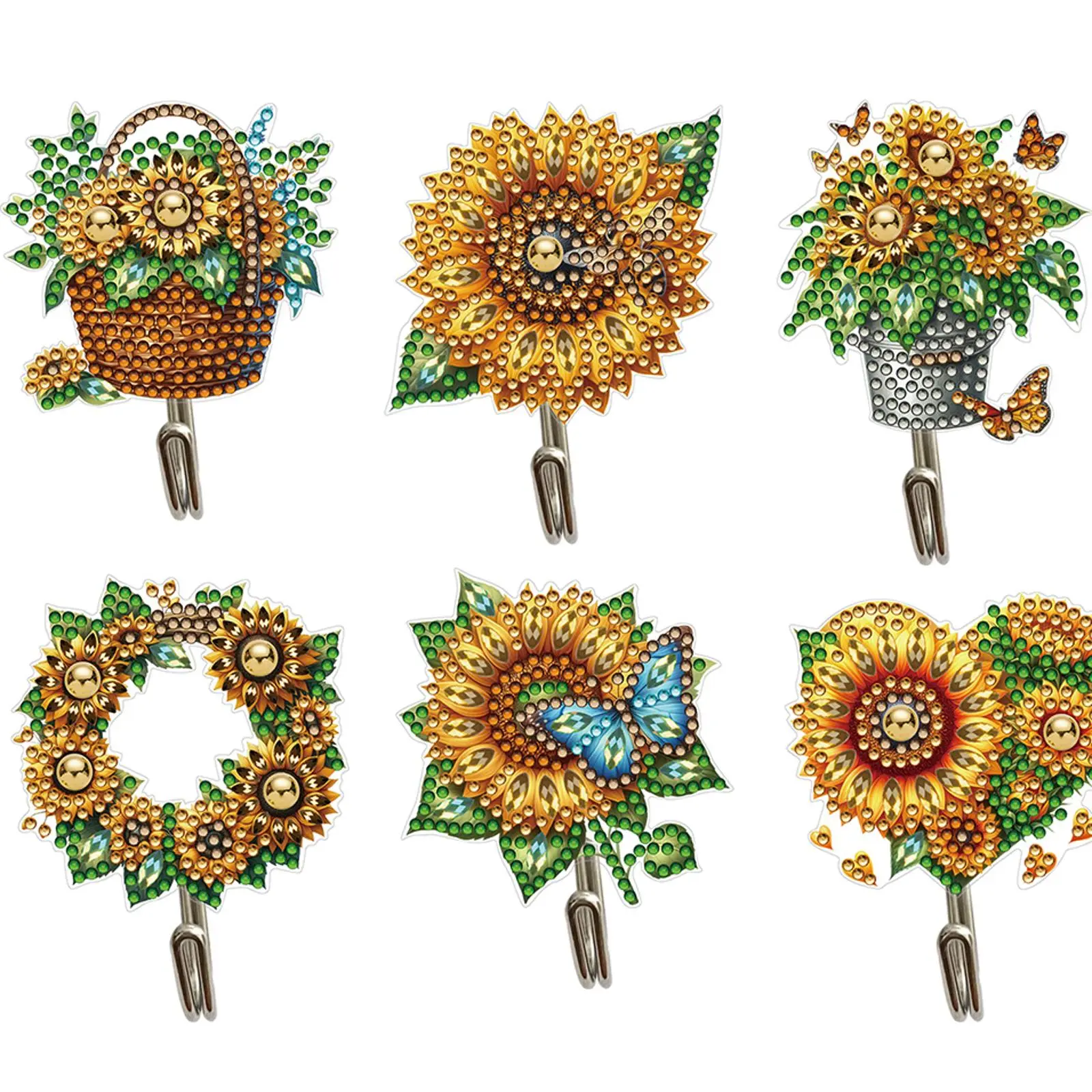 2D/Flat DIY Diamond Painting Art Hooks Creative Handmade Gift for Various Occasions Diamond Painting Hanging Hook Diamond Art Painting Hook Kit for Wall Decoration and Space-Saving Storage