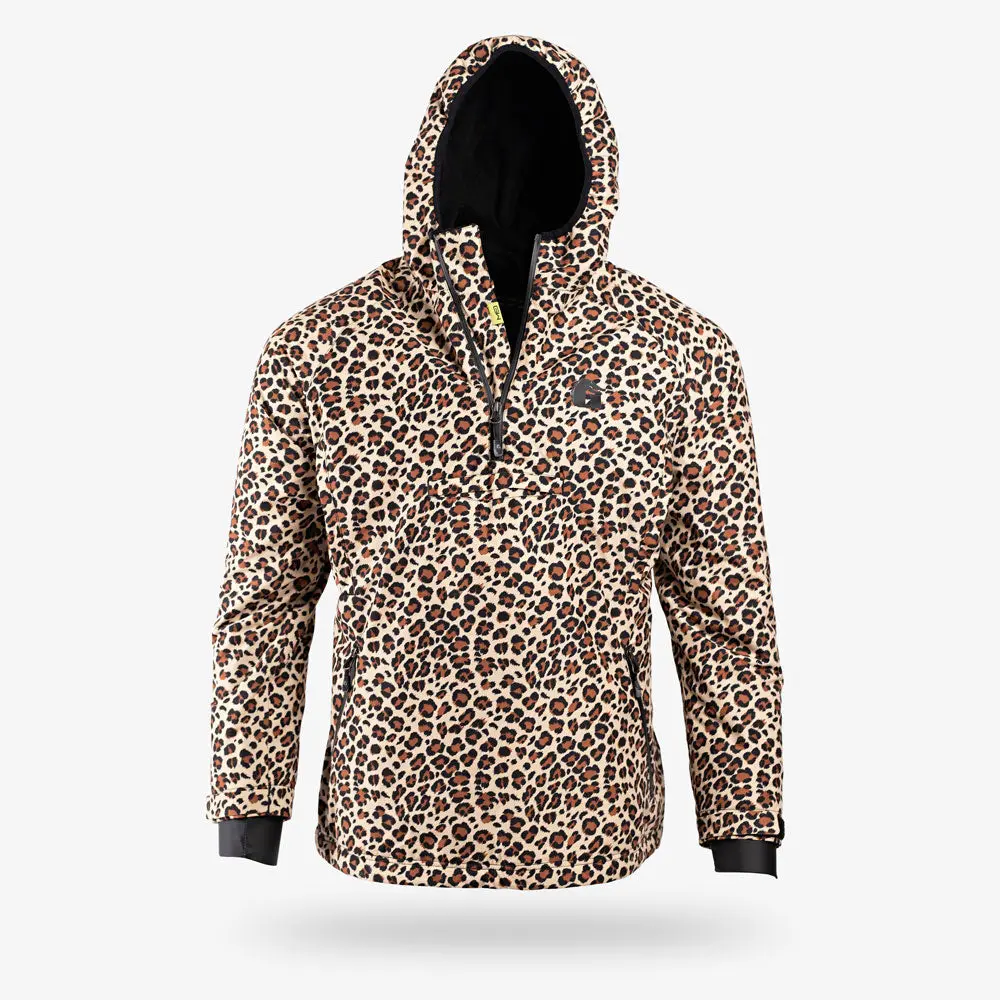 Waterproof 1/2 Zip Bog Hoodie | Womens - Leopard/Black Waterproof 1/2 Zip Bog Hoodie | Womens - Leopard/Black