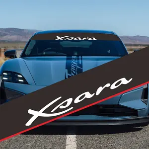 An X-shaped letter-patterned car windshield sticker for Toyota, Volkswagen, Land Rover, Citroen, Honda, Mitsubishi, Ford, BMW, Opel, Porsche, Citroen, sedans, SUVs, MPVs Windshield Banners