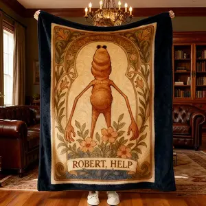Marcus The Worm Blanket,Marcus The Worm Blanket,Robert Help Marcus The Worm Blanket,VR Chat Meme Blanket,Worm Bedroom Merch,Marcus Merch Throw Blanket Birthday Anniversary Holiday Christmas Halloween