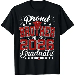 Proud Brother of A 2026 Graduate Senior 2026 Graduation T-Shirt