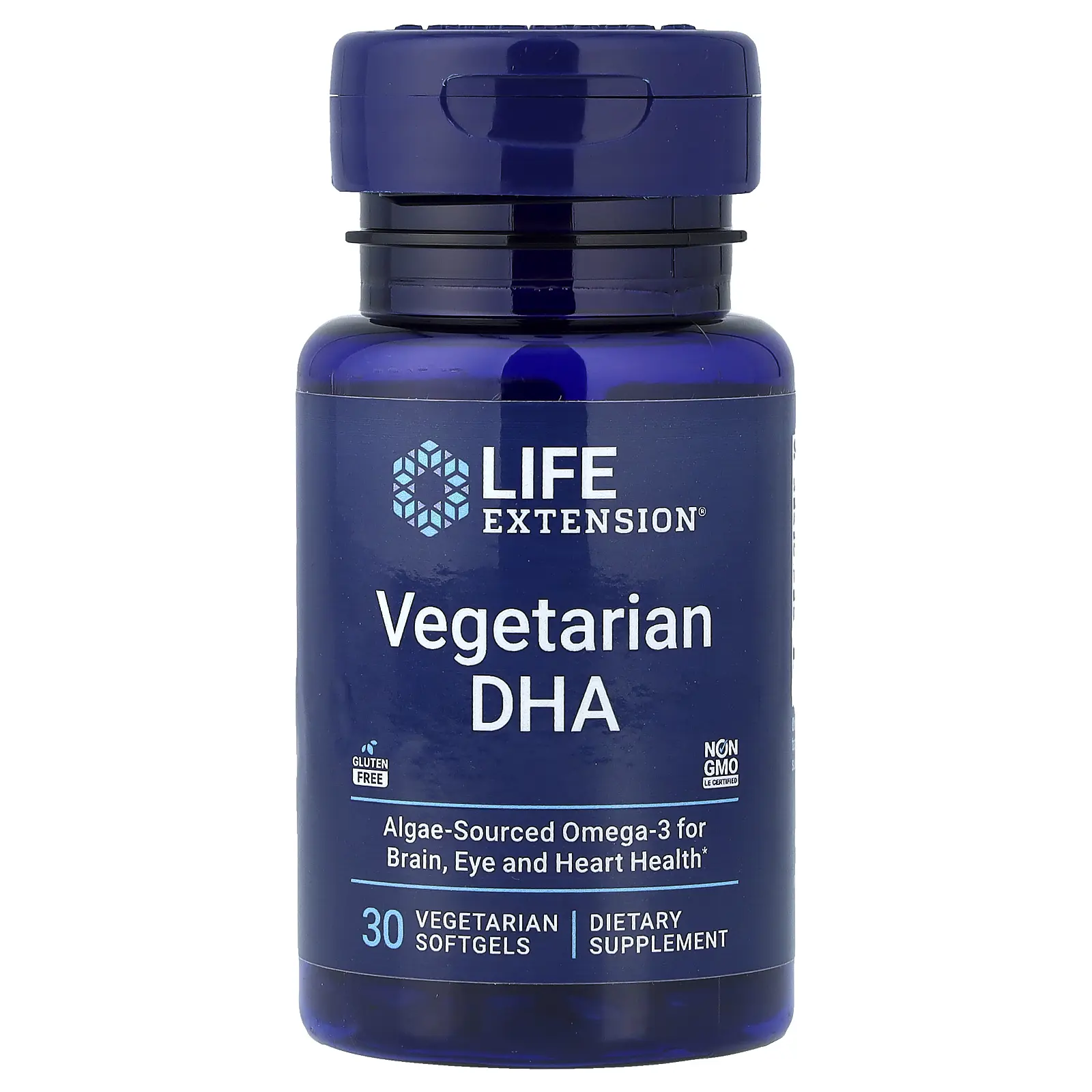 Life Extension Vegetarian DHA, 30 Vegetarian Softgels (200 mg per Softgel)