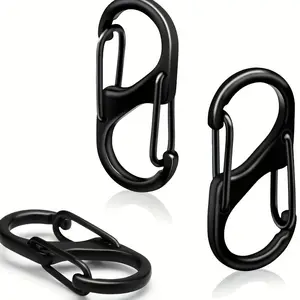 20pcs Practical and Durable S-Hooks, Double Hook Key Hooks - Safe and Reliable, Multiple Sizes Available, Suitable for Decoration and Fixing - Zinc Alloy, Portable, Suitable for Camping, Hiking, Running, and Outdoor Sports