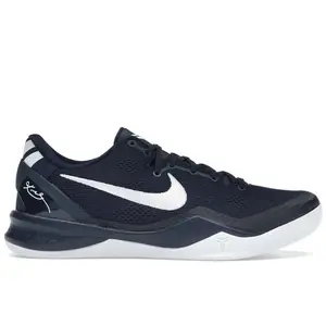 Nike Kobe 8 Protro College Navy | Performance Basketball Sneakers | Lightweight Low-Top Court Shoes | Engineered Mesh Upper Construction | Responsive Nike Zoom Air Cushioning System | Durable Rubber Outsole Traction Grip | Elite On-Court Performance