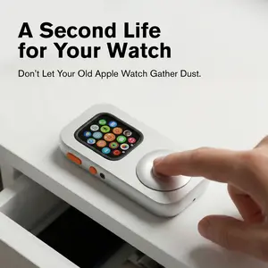 Techpod RePod Aluminum Alloy Protective Case for Watch Series Retro iPod Style Guard with Click Wheel Design Compact Wearable Device