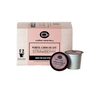 White Chocolate Strawberry Flavored Coffee Pods