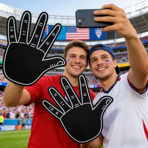 Large EVA Foam Hand Cheering Gloves, Giant Five-Finger Hand Props for Cheerleading, Noisemakers for Sports Fans, Perfect for Football Games, Tailgates, Soccer Matches, Graduation & Team Spirit Events