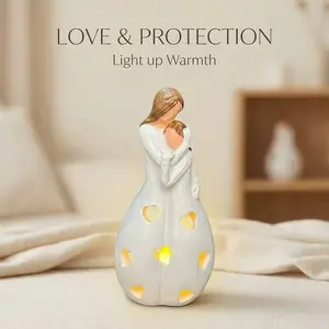 Creative Mother's Day Limited Edition Hugging Figurine, Resin Home Decor Ornament, Meaningful Gift for Mothers, Portable Style