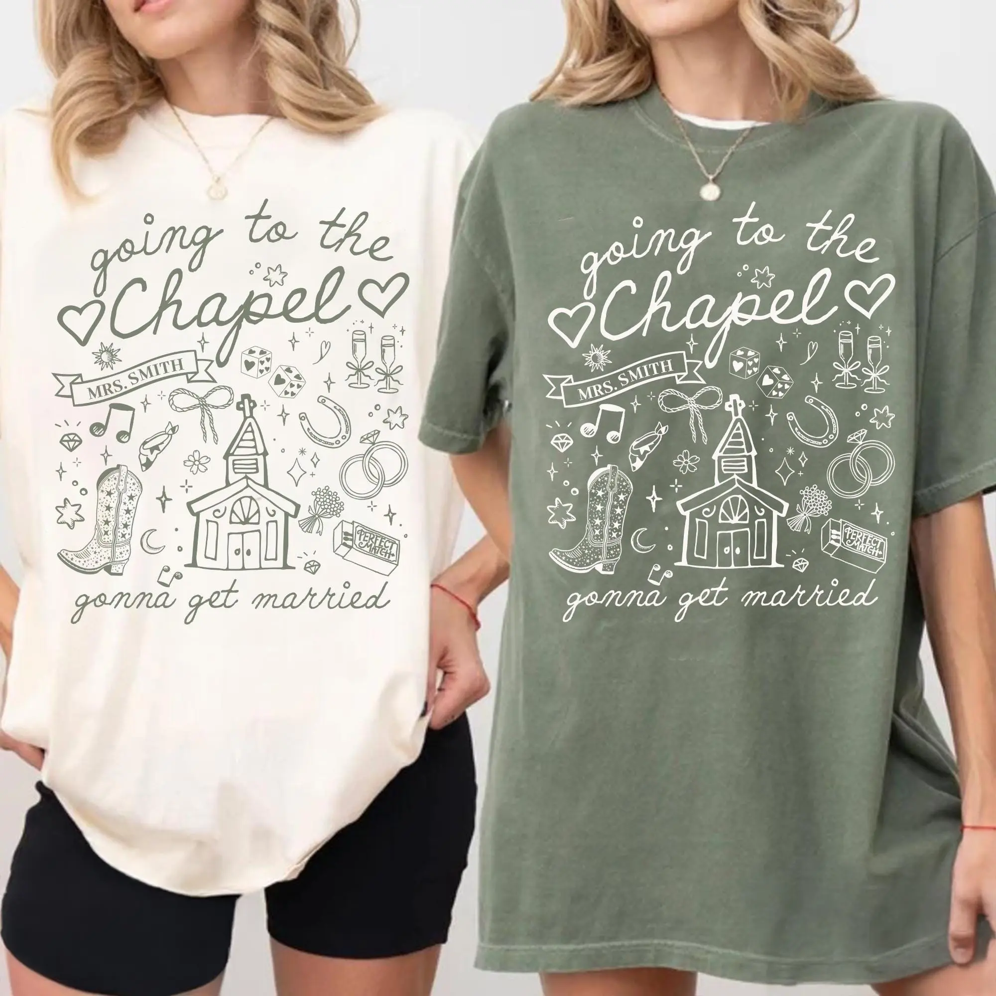 Custom Bachelorette Shirt, Going To The Chapel Gonna Get Married Bach Party Bride Squad Shirt, Future Mrs Shirt, Bride Shirt, Wedding Shirt kinp1majf5xa