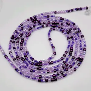 Purple Reign Waist Beads, Fashion Costume Jewelry, Body Accessories Body Chains