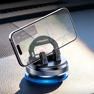 Premium 360° Swivel Car Phone Holder, One Hand Pick & Place Design Universal Dashboard Mount, Shockproof Stable Cell Phone Stand for Safe Driving Daily Use