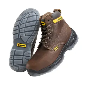 GUEPARDO Air Bubble Heel Leather Work Boots Work Boot Full Grain Leather Oil and Water Resistant