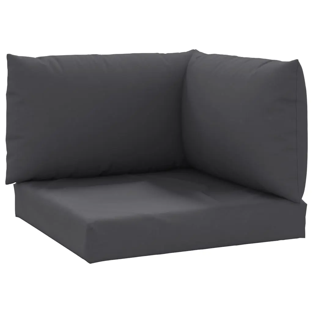 vidaXL Chair Cushion 3 Pcs, Water Repellent Outdoor Pallet Cushion, Seat Cushion Sofa Pad for Garden Patio Furniture, Anthracite Oxford Fabric 315064