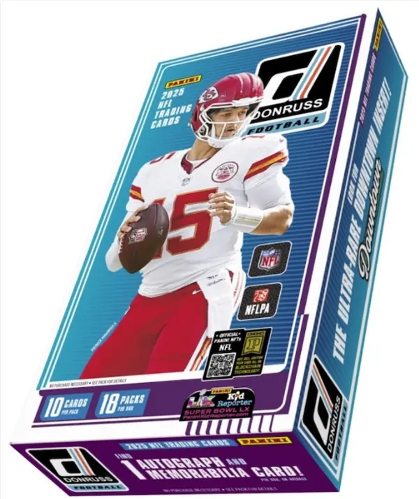 Donruss 2025 Hobby Football PYT Break Box - 18 Rated Rookies, 12 Parallels, 42 Inserts & 1 Autograph per Box