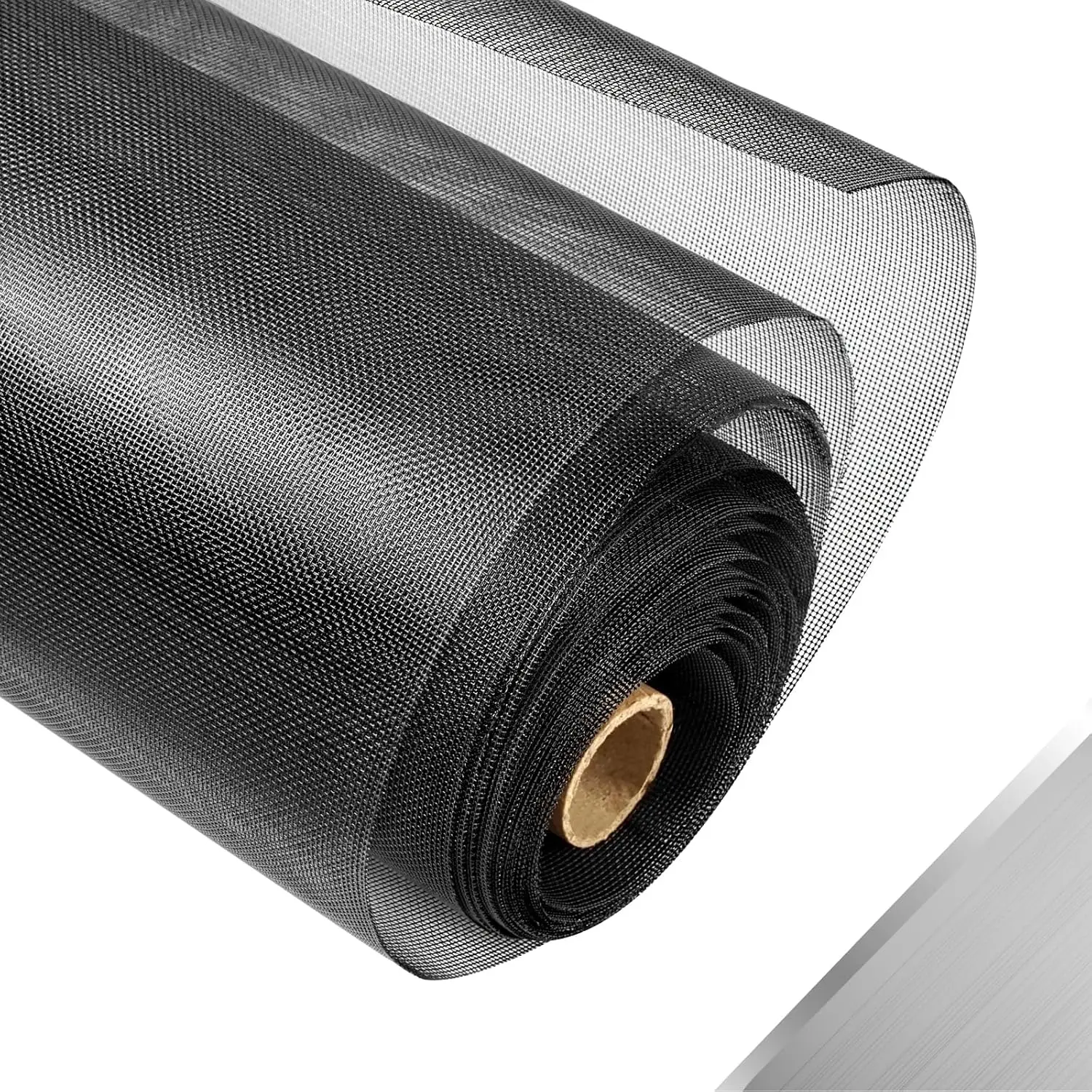 304 Stainless Steel Mesh Window Screen Roll, 35IN x 10FT Black Metal Window Screen Replacement,Window Screen Mesh for Window,Door,Patio,Pet,Vent,Porch and DIY Projects (22 Mesh)