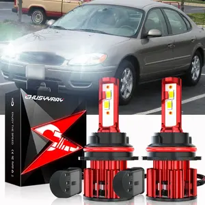 Accesorios Para Auto For Ford Taurus SE Sedan 4-Door 1992 1993 1994 1995 1996 1997 1998 1999 2000-2007 White LED Headlight Hi/Lo Beam Bulb A