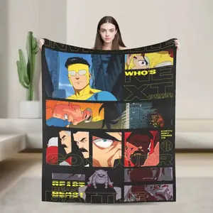 Invincible Comic Cool TV Blankets Quality Super Soft Throw Blanket Autumn Picnic Outdoor Pattern Bedspread