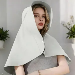 Integrated Shoulder-Neck Beach Sun Hat with Shawl, Face-Covering Fisherman's Hat for Outdoor Cycling UV Protection Sun Hat