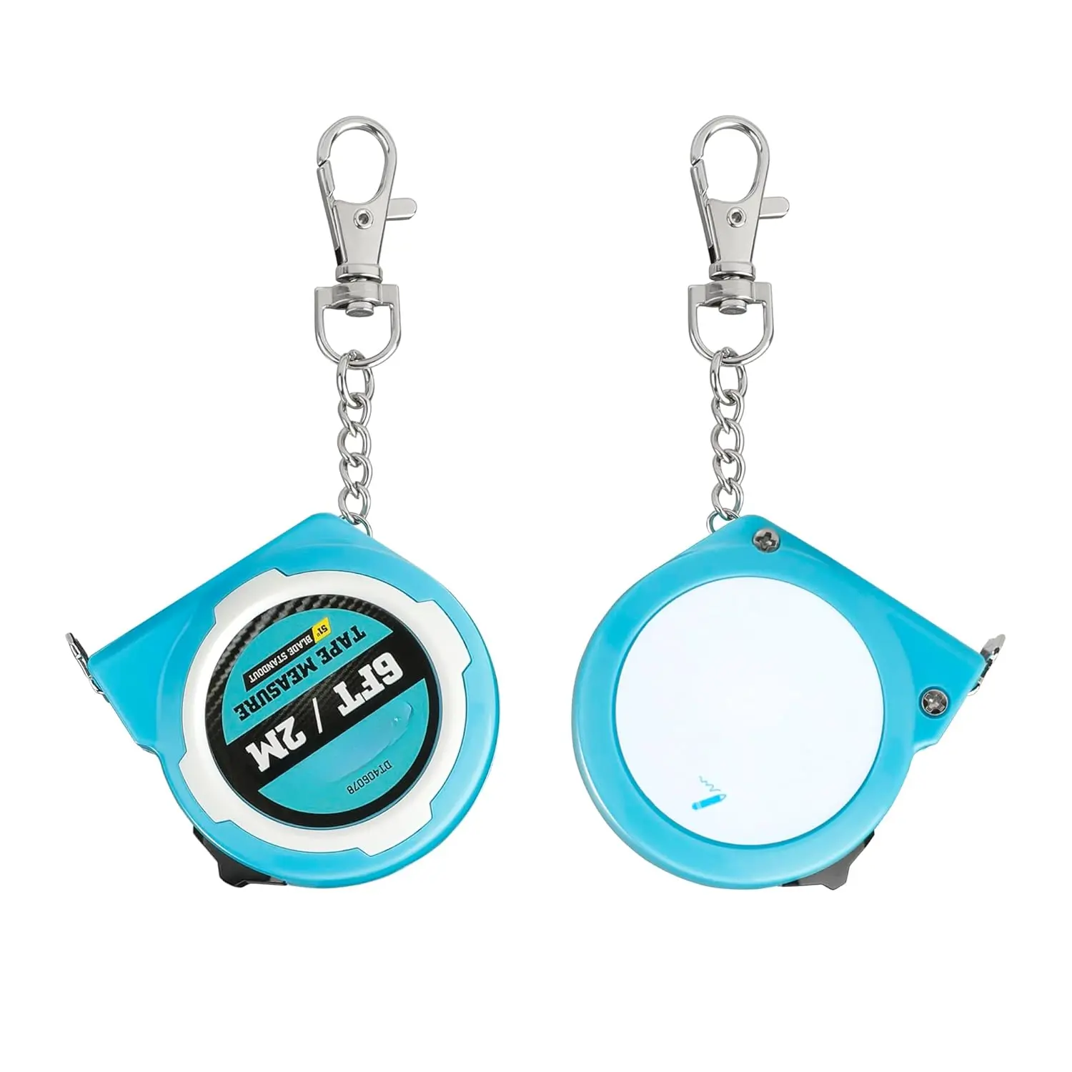 Mini Tape Measure, 2 count 6FT Inch/Metric Small Tape Measure, Retractable Easy Reading  Measurement Tape, Pocket Size Small Tape Measure for Engineer, Portable, ABS Protective Casing