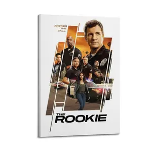 The Rookie Poster for Bedroom Aesthetic Canvas Wall Art Living Room Posters Painting Picture Print Modern Family Decor Artist Bathroom Poster