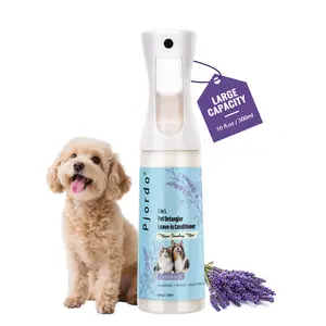 Dog Detangler Grooming Spray 10 Fl Oz, Leave in Pet Conditioner for Hair Dematting, Dry Skin & Pet Fur Shedding, Deodorization & Itch Relief & Reduces Tangles, Suitable for All Coat Types