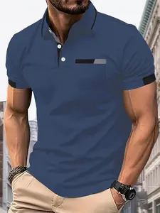 Men'S Print Casual Fashion Short-Sleeve Polo Shirt