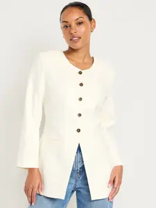 Old Navy Women's Fitted Long Blazer