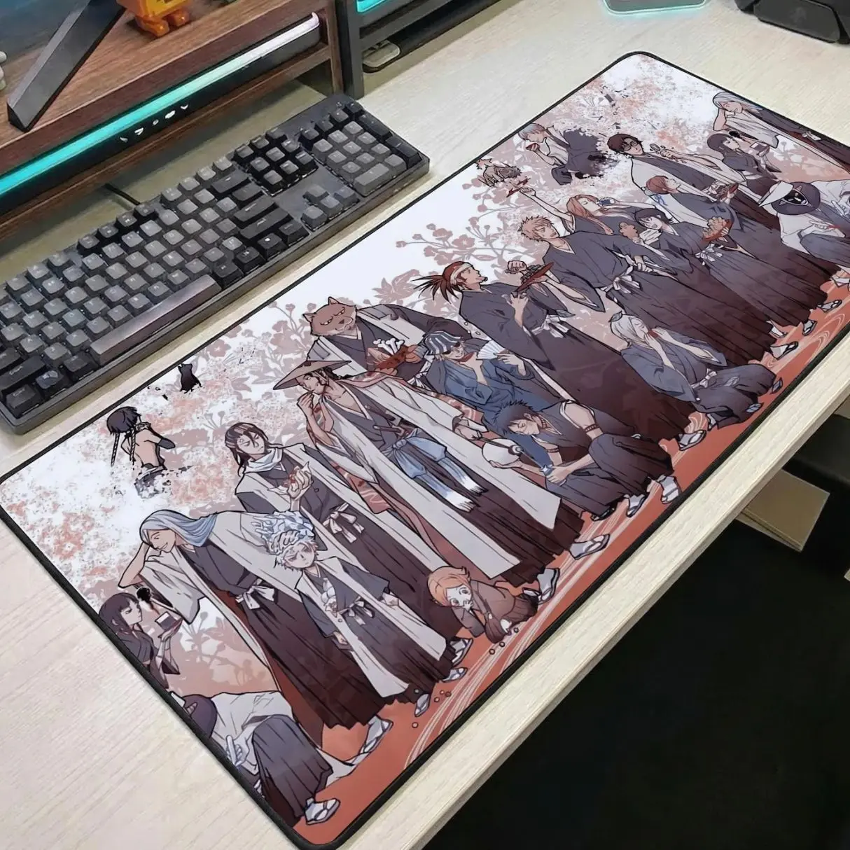 Bleach Anime Mouse Pad Large Desk Mat Anime Mousepad Cool Anime Desk Mat Gaming Mouse Pad Bleach Squad Desk Mat Gift for Anime Fans