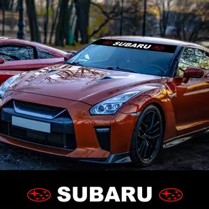 Car Windshield Front Sticker, Sticker Decals, Personalized Decoration & Sunshade Light Blocker, Subaru Modified Car Decal, Easy Install No Residue