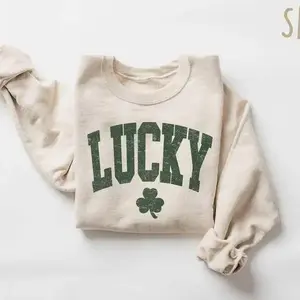 Women's lucky sweatshirt, cute clover shirt, Happy St. Patrick's Day shirt, St. Patrick's Day costume, unisex topRAIMENTRY