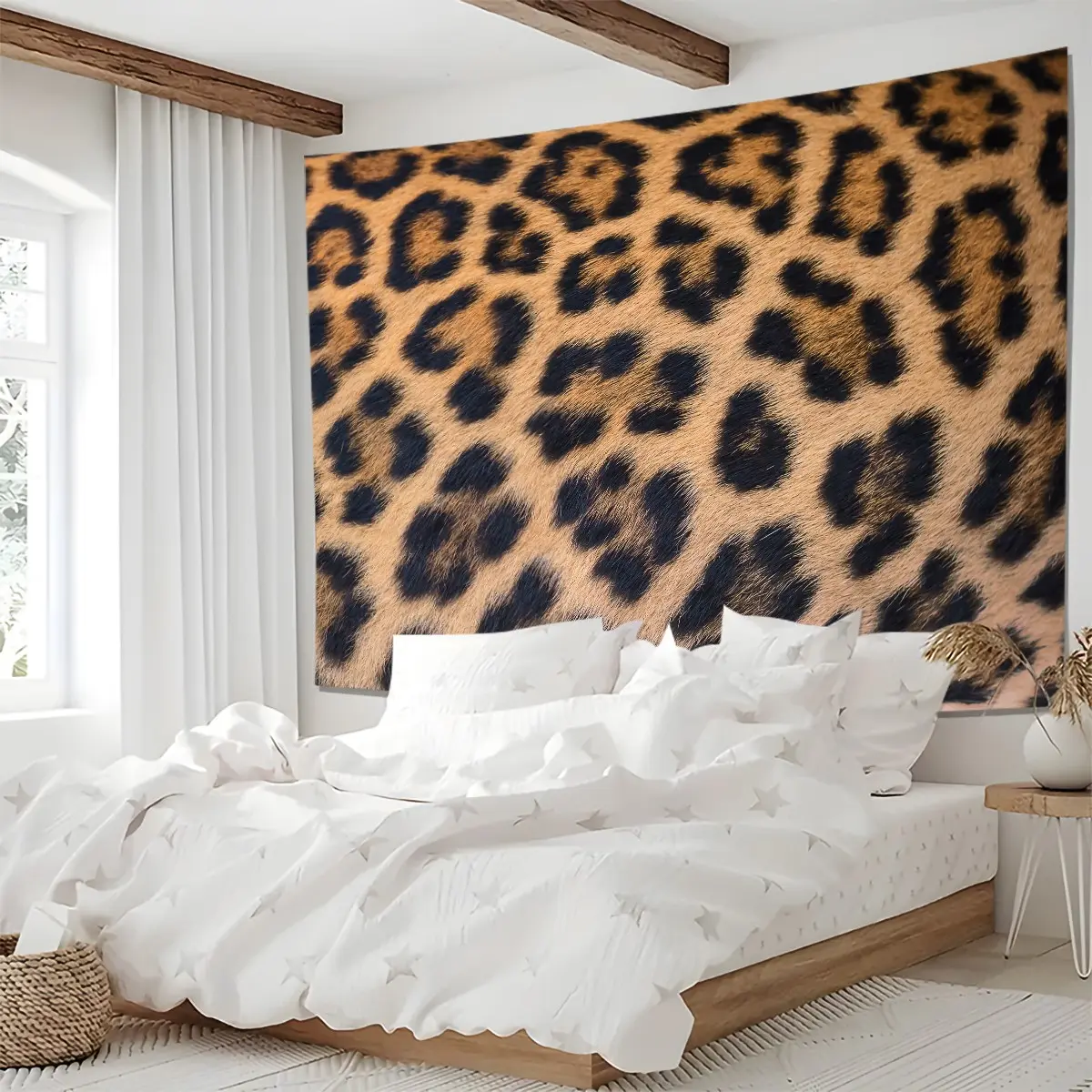 Leopard Print Tapestry, Cheetah Decor Wall Hanging, Luxury Animal Print Tapestries, Soft Decorative Wall Blanket, Wild Backdrop Decor for Bedroom, Dorm & Living Room, Modern Abstract Pattern for Kid Boy Men, Home Bedroom Decor, Home Textile
