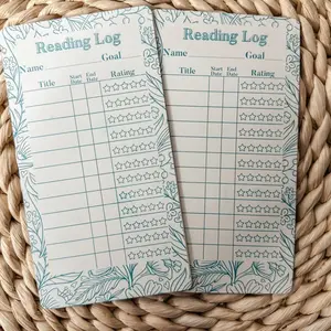 reading log bookmark