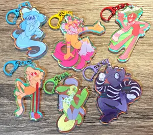 Dandys World Acrylic Keychains, Great For Daily Use Or As Thoughtful Little Gifts For Your Friends And Yourself