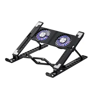 Dual Fan Laptop Cooler, Ultra-Thin Portable Design, 10-Speed Adjustable Rapid Cooling, Suitable for Gaming and Office Use