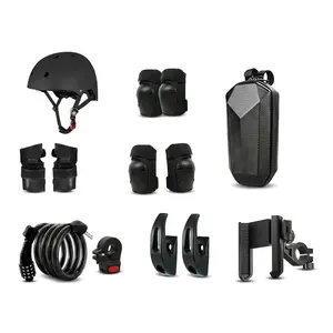Skateboard & Scooter Safety Kit – Helmet, Knee/Elbow/Wrist Pads, Lock, Phone Mount & Storage Bag (All-in-One Protective Accessories Bundle)