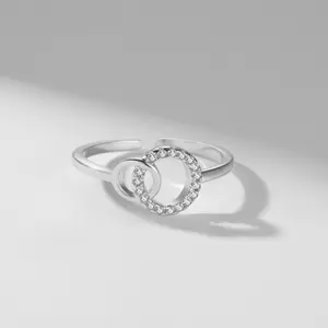 Big Sis & Little Sis Ring Bond Together Promise Forever Simple Meaningful Design for Sisters' Special Relationship Gift Friendship Promise Ring Elegant Design Message Card Warmth And Caring