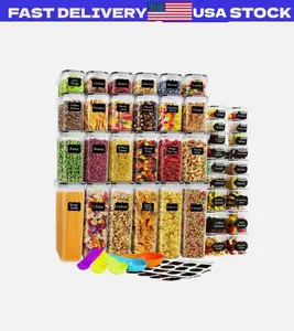 42-Piece Kitchen Food Container Set - Durable, Airtight, and Leak-Proof