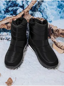 Men's Fashion Snow Boots for Winter Season, Warm Fleece Lined, Outdoor Waterproof Anti-Slip Thick Insulated Winter Boots