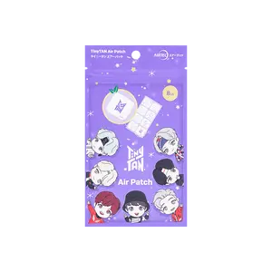 AIRTEC Tiny Tan BTS Scented Essential Oil Stickers for Face Masks - 8 Pack, Official BT21 Fragrance Patches for Long-Lasting Aroma