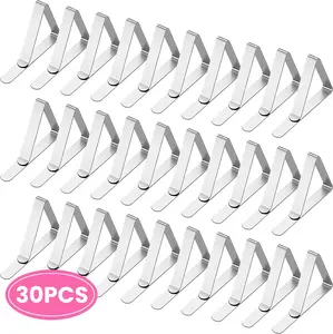 Tablecloth Clips Stainless Steel Tablecloth Clips 30Pack,Ideal for Home, Kitchen, Picnic, Patio & Party
