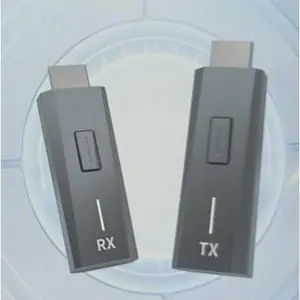 HDMI Transmitter and Receiver 328FT/100M, 4K Decode 1080P Output Plug & Play Portable  HDMI Extender 2.4G/5GHz, for Laptop/PC/TV Box/Projector