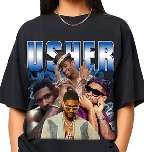 Usher Bootleg Shirt, Vintage Usher Shirt, Usher Shirt, Usher 90s Fan Gift, Usher Graphic Shirt, Usher Tee